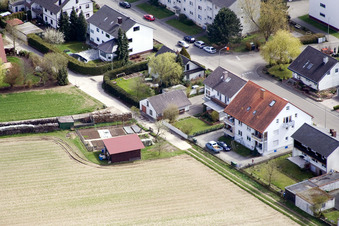 Aerial view of At the water tower in Kandel in the state Rhineland-Palatinate, Germany