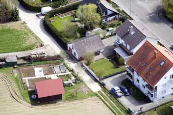 Aerial photograpy of At the water tower in Kandel in the state Rhineland-Palatinate, Germany