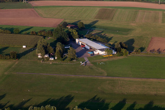 Airfield Weinheim of the air sports club Weinheim 1932 eV in Weinheim in the state Baden-Wuerttemberg, Germany