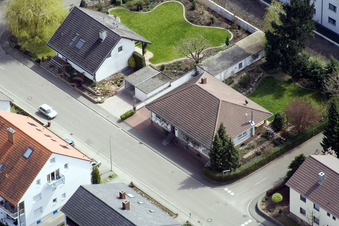 At the water tower in Kandel in the state Rhineland-Palatinate, Germany out of the air