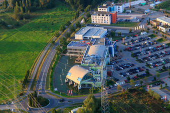 Aerial view of Fitness studio Pfitzenmeier Premium Resort Bensheim in Bensheim in the state Hesse, Germany