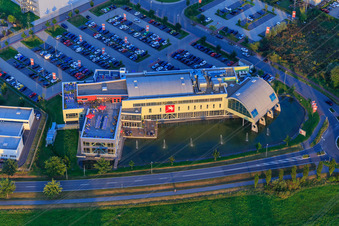 Fitness studio Pfitzenmeier Premium Resort Bensheim in Bensheim in the state Hesse, Germany seen from above