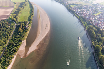 District Rheindürkheim in Worms in the state Rhineland-Palatinate, Germany out of the air