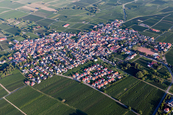 Oblique view of District Nußdorf in Landau in der Pfalz in the state Rhineland-Palatinate, Germany