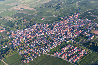 District Nußdorf in Landau in der Pfalz in the state Rhineland-Palatinate, Germany out of the air