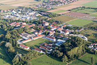 Aerial view of Landau in der Pfalz in the state Rhineland-Palatinate, Germany