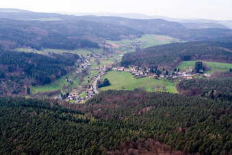 B460 in the district Hiltersklingen in Mossautal in the state Hesse, Germany