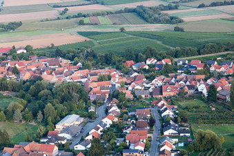 Bird's eye view of Oberhausen in the state Rhineland-Palatinate, Germany