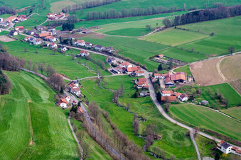 Marbach Valley and Cemetery Hüttenthal in the district Hüttenthal in Mossautal in the state Hesse, Germany