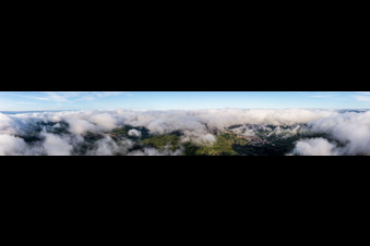 Panorama in Ranschbach in the state Rhineland-Palatinate, Germany