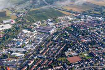 Aerial photograpy of Landau-Nord in Landau in der Pfalz in the state Rhineland-Palatinate, Germany