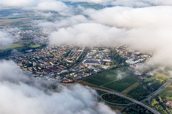 Landau-Nord in Landau in der Pfalz in the state Rhineland-Palatinate, Germany from above