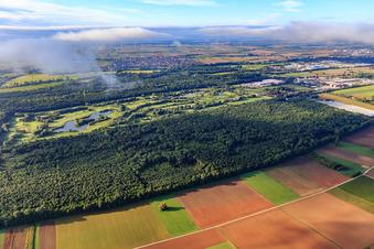 Golf Course Landgut Dreihof - GOLF absolute in the district Dreihof in Essingen in the state Rhineland-Palatinate, Germany viewn from the air