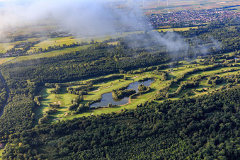 Aerial view of Golf Course Landgut Dreihof - GOLF absolute in the district Dreihof in Essingen in the state Rhineland-Palatinate, Germany