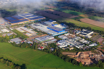Landau-Ost industrial park with Michelin Tire Works Landau, APL Automobile Testing Technology Landau GmbH, Rose Druck GmbH, RONAL GmbH, and APL Automobile Testing Technology Landau GmbH in Landau in der Pfalz in the state Rhineland-Palatinate, Germany