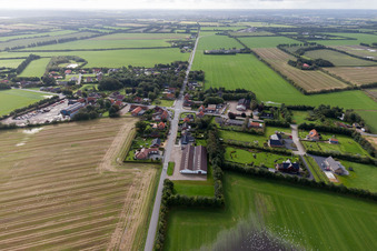 Luxury villas in residential area of single-family settlement in Varde in Juetland, Denmark