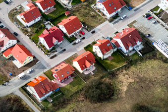 New development area Im Buchhorst in Wörth am Rhein in the state Rhineland-Palatinate, Germany