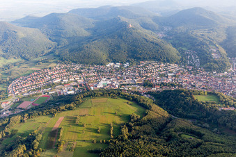 Annweiler from the north in Annweiler am Trifels in the state Rhineland-Palatinate, Germany