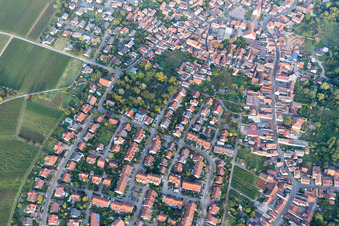 Drone recording of District Godramstein in Landau in der Pfalz in the state Rhineland-Palatinate, Germany