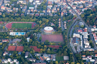 Aerial photograpy of Landau-West in Landau in der Pfalz in the state Rhineland-Palatinate, Germany
