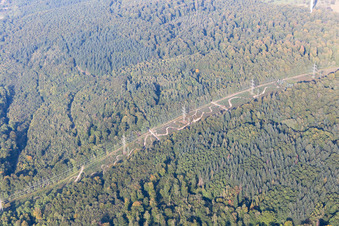 Power Pole Trail in Ettlingen in the state Baden-Wuerttemberg, Germany