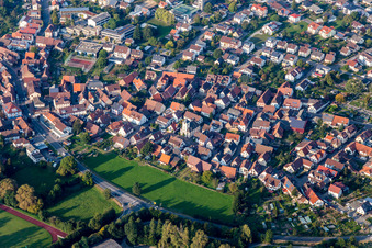 Settlement area in the district Wilferdingen in Remchingen in the state Baden-Wurttemberg, Germany