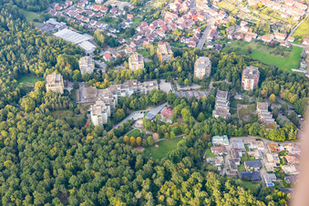 Aerial view of Waldpark settlement in Eisingen in the state Baden-Wuerttemberg, Germany