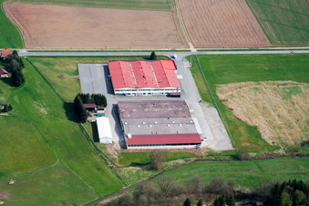Aerial photograpy of District Affolterbach in Wald-Michelbach in the state Hesse, Germany