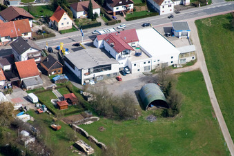 Oblique view of District Affolterbach in Wald-Michelbach in the state Hesse, Germany