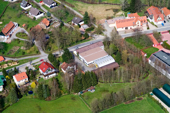 District Affolterbach in Wald-Michelbach in the state Hesse, Germany from above