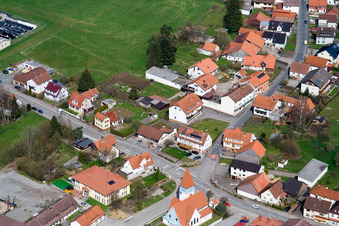 District Affolterbach in Wald-Michelbach in the state Hesse, Germany seen from above