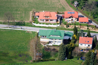District Affolterbach in Wald-Michelbach in the state Hesse, Germany from the plane
