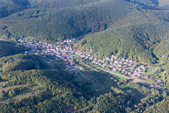 Village view in Waldrohrbach in the state Rhineland-Palatinate, Germany