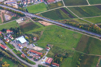 Statue of Liberty on the B10 in Albersweiler in the state Rhineland-Palatinate, Germany