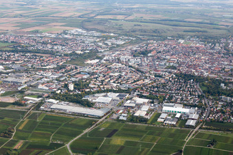Landau-Nord in Landau in der Pfalz in the state Rhineland-Palatinate, Germany out of the air
