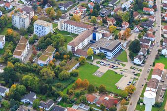 Asklepios Südpfalzkliniken from the northeast in Kandel in the state Rhineland-Palatinate, Germany