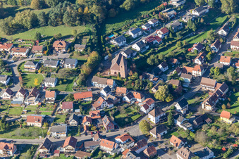 Church building in the village of in Niederschlettenbach in the state Rhineland-Palatinate, Germany