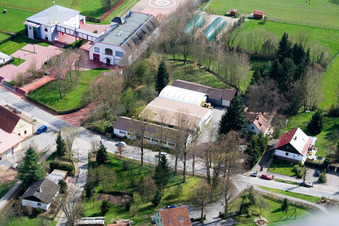 District Affolterbach in Wald-Michelbach in the state Hesse, Germany from above