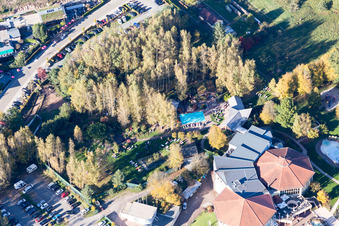 Oblique view of Dahn in the state Rhineland-Palatinate, Germany