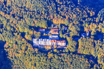 Oblique view of Specialist clinic Eußerthal from the south in Eußerthal in the state Rhineland-Palatinate, Germany
