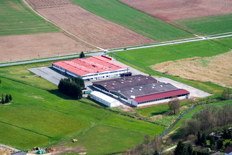 Drone image of District Affolterbach in Wald-Michelbach in the state Hesse, Germany