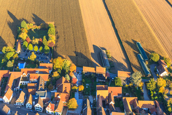 Tennis court and parking lot of the Hotel Restaurant Krone in the district Hayna in Herxheim bei Landau in the state Rhineland-Palatinate, Germany