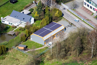 District Affolterbach in Wald-Michelbach in the state Hesse, Germany seen from a drone