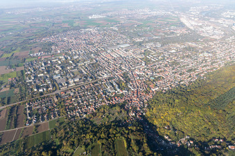 District Rohrbach in Heidelberg in the state Baden-Wuerttemberg, Germany seen from above