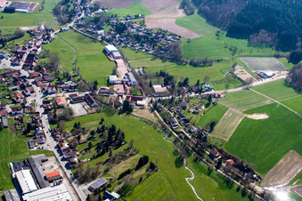 District Affolterbach in Wald-Michelbach in the state Hesse, Germany seen from above