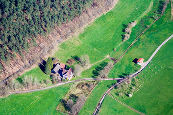 Mösselbachweg in the district Güttersbach in Mossautal in the state Hesse, Germany