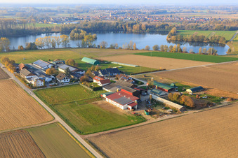 Burgerhof resettlement in Neupotz in the state Rhineland-Palatinate, Germany