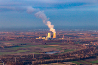 Philippsburg, nuclear power plant in Philippsburg in the state Baden-Wuerttemberg, Germany