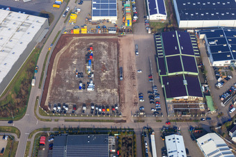 Daimler truck distribution center in the district Minderslachen in Kandel in the state Rhineland-Palatinate, Germany