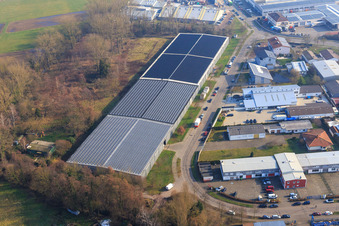 Daimler warehouse in the Horst industrial park in the district Minderslachen in Kandel in the state Rhineland-Palatinate, Germany